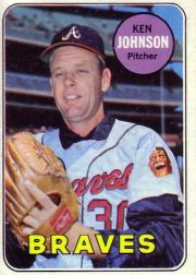 1969 Topps Baseball Cards      238     Ken Johnson
